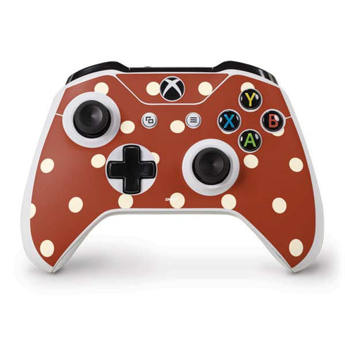 Neutral Polka Dots Xbox One S Controller Skin