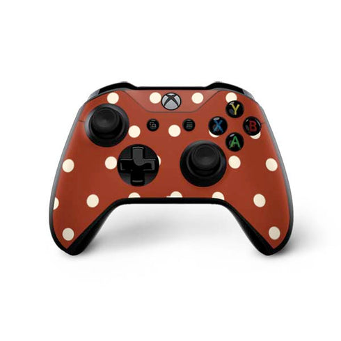 Neutral Polka Dots Xbox One X Controller Skin