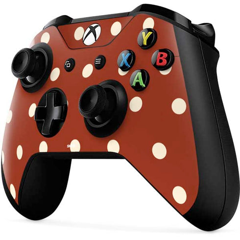 Neutral Polka Dots Xbox One X Controller Skin