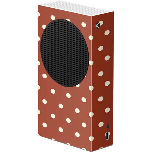 Neutral Polka Dots Xbox Series S Console Skin