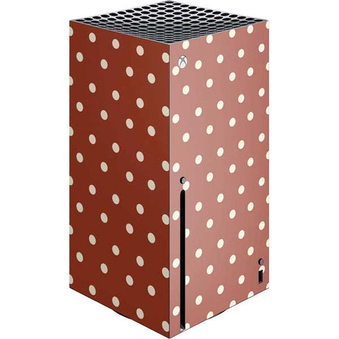 Neutral Polka Dots Xbox Series X Console Skin