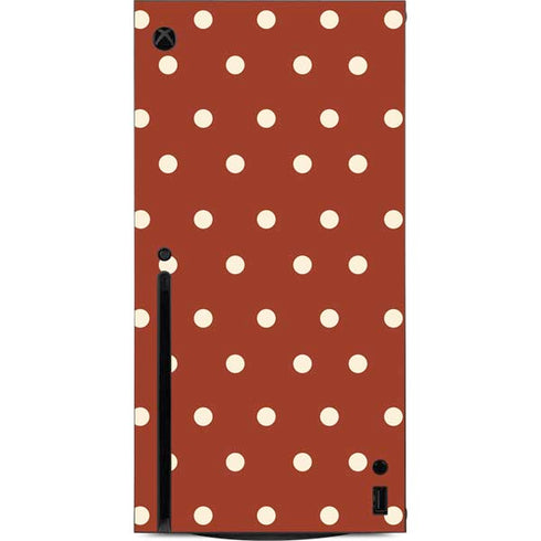 Neutral Polka Dots Xbox Series X Console Skin