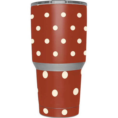 Neutral Polka Dots Yeti 30oz Rambler Tumbler Skin