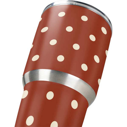 Neutral Polka Dots Yeti 30oz Rambler Tumbler Skin