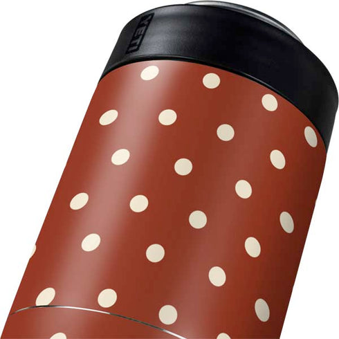 Neutral Polka Dots Yeti Colster Can Insulator Skin