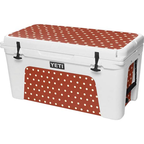 Neutral Polka Dots YETI Tundra 75 Hard Cooler Skin