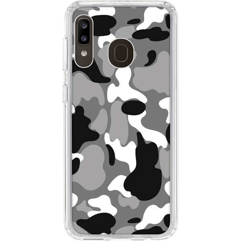 Neutral Street Camo Galaxy A20 Clear Case