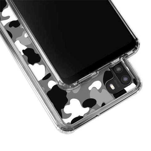 Neutral Street Camo Galaxy A21 Clear Case