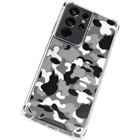 Neutral Street Camo Galaxy S21 Ultra 5G Clear Case