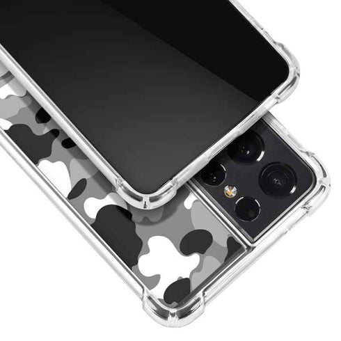 Neutral Street Camo Galaxy S21 Ultra 5G Clear Case