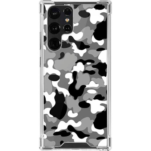 Neutral Street Camo Galaxy S22 Ultra Clear Case