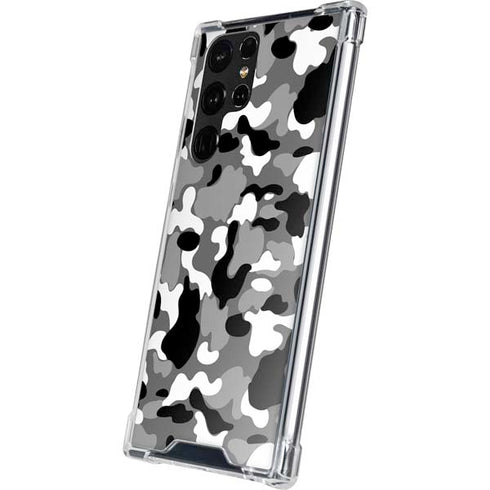 Neutral Street Camo Galaxy S22 Ultra Clear Case