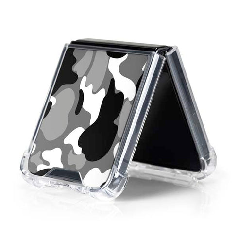 Neutral Street Camo Galaxy Z Flip5 5G Clear Case
