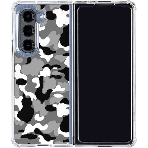 Neutral Street Camo Galaxy Z Fold5 5G Clear Case