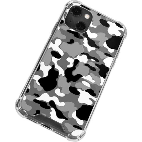 Neutral Street Camo iPhone 14 Plus Clear Case