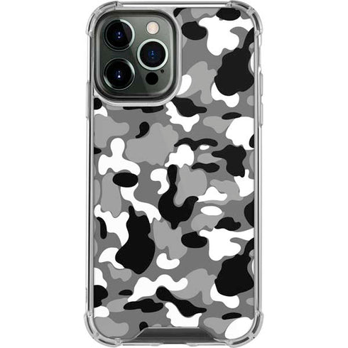 Neutral Street Camo iPhone 14 Pro Max Clear Case