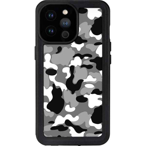 Neutral Street Camo iPhone 14 Pro Max Waterproof Case