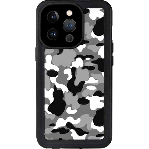 Neutral Street Camo iPhone 14 Pro Waterproof Case