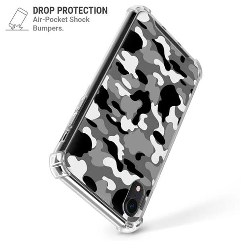 Neutral Street Camo iPhone XR Clear Case