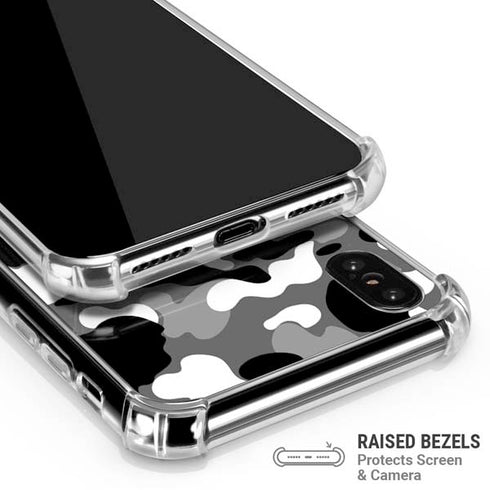 Neutral Street Camo iPhone XS Max Clear Case