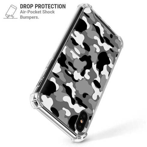 Neutral Street Camo iPhone XS Max Clear Case