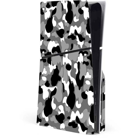 Neutral Street Camo PS5 Slim Disk Console Skin