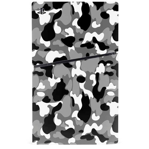 Neutral Street Camo PS5 Slim Disk Console Skin