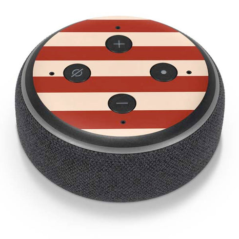 Neutral Stripes Amazon Echo Dot Skin