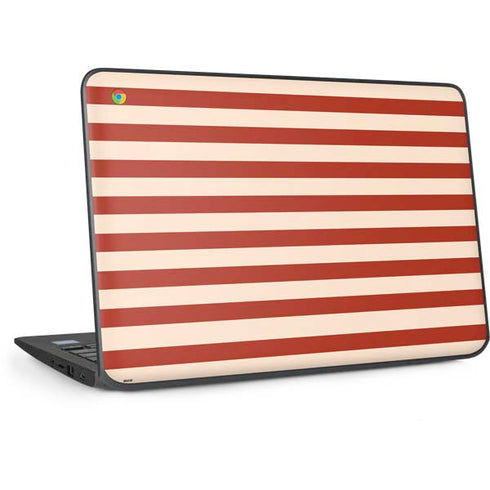 Neutral Stripes HP Chromebook Skin