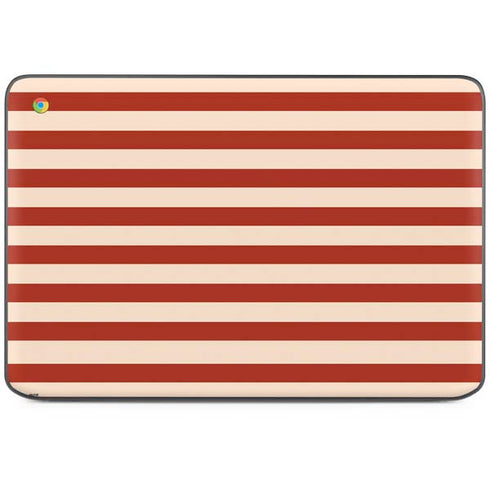 Neutral Stripes HP Chromebook Skin