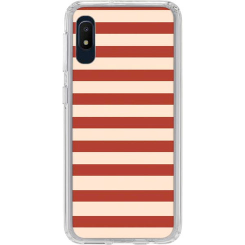 Neutral Stripes Galaxy A10e Clear Case