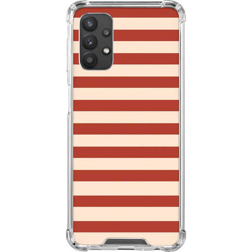 Neutral Stripes Galaxy A32 5G Clear Case