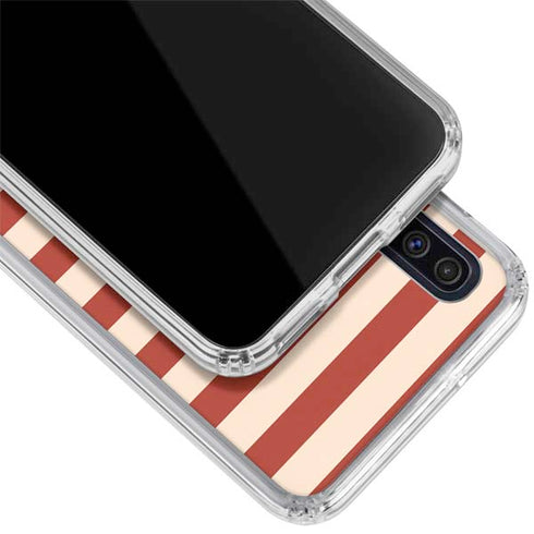 Neutral Stripes Galaxy A50 Clear Case