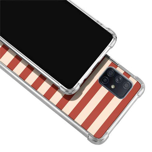 Neutral Stripes Galaxy A51 5G Clear Case