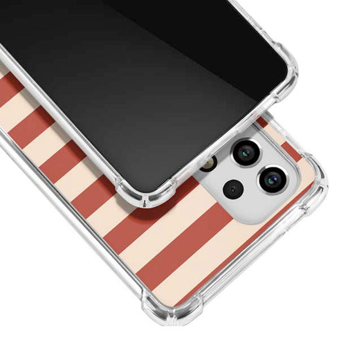 Neutral Stripes Galaxy A53 5G Clear Case