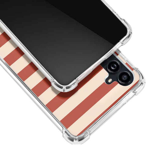 Neutral Stripes Galaxy A54 5G Clear Case