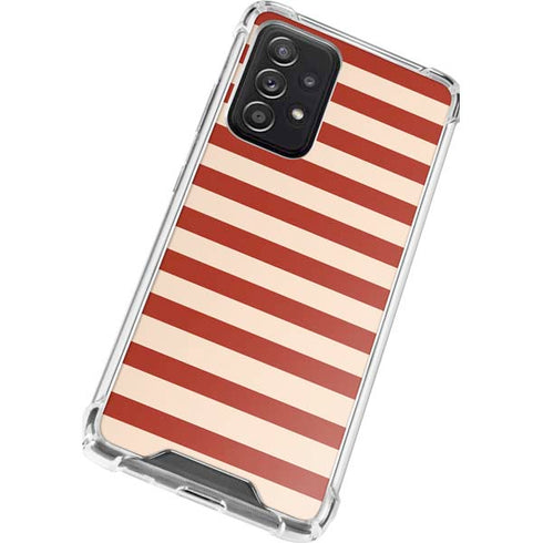 Neutral Stripes Galaxy A72 5G Clear Case
