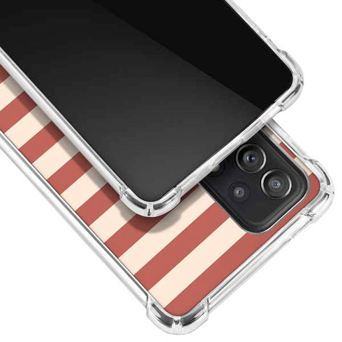 Neutral Stripes Galaxy A72 5G Clear Case