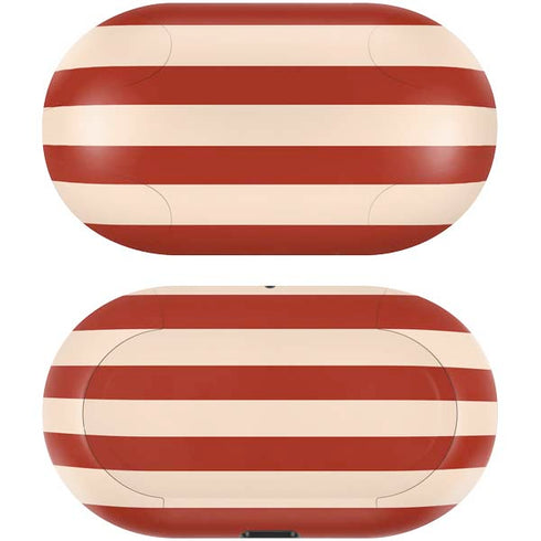 Neutral Stripes Galaxy Buds Skin