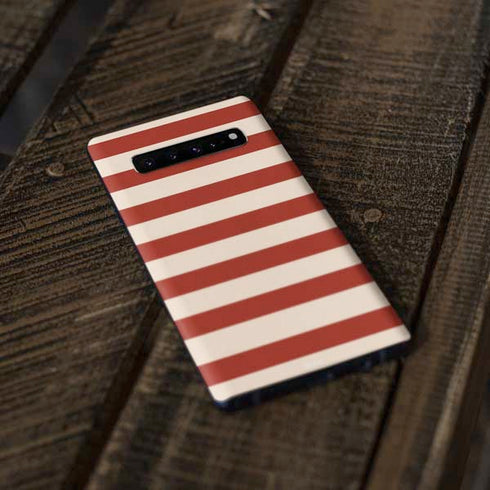 Neutral Stripes Galaxy S10 Plus Skin