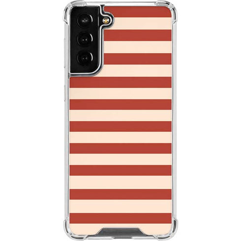 Neutral Stripes Galaxy S21 FE Clear Case