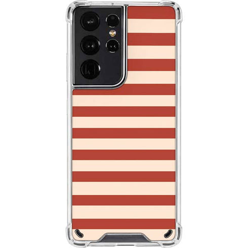 Neutral Stripes Galaxy S21 Ultra 5G Clear Case