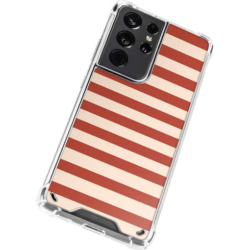 Neutral Stripes Galaxy S21 Ultra 5G Clear Case