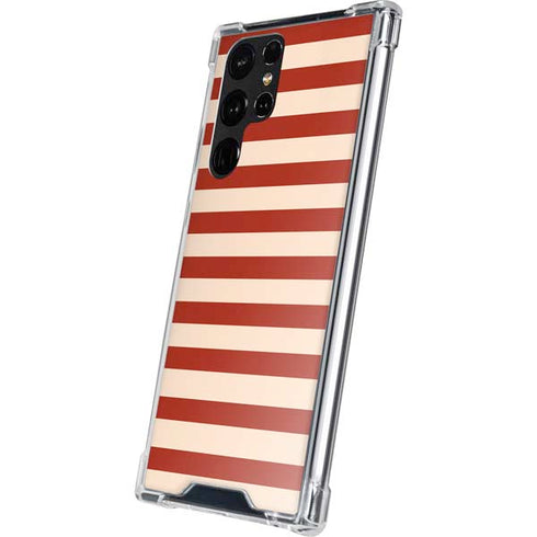 Neutral Stripes Galaxy S22 Ultra Clear Case