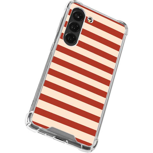 Neutral Stripes Galaxy S23 Clear Case