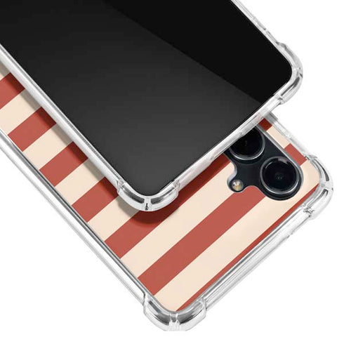 Neutral Stripes Galaxy S23 FE Clear Case