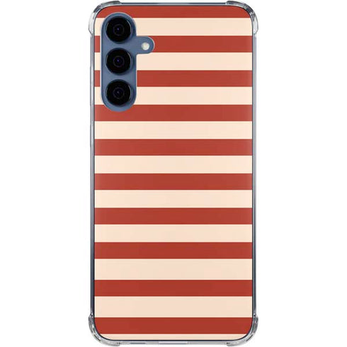 Neutral Stripes Galaxy S24 Clear Case