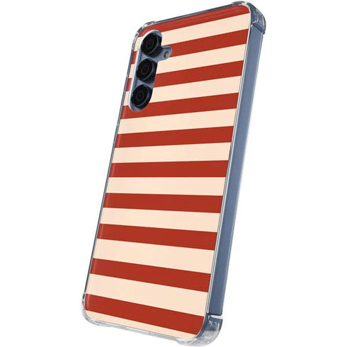 Neutral Stripes Galaxy S24 Clear Case
