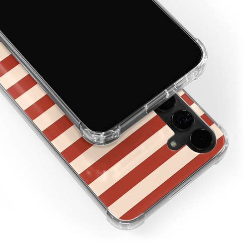 Neutral Stripes Galaxy S24 Plus Clear Case
