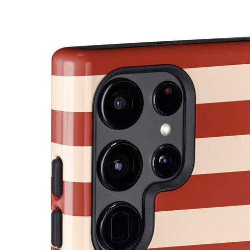 Neutral Stripes Galaxy S24 Ultra Impact Case